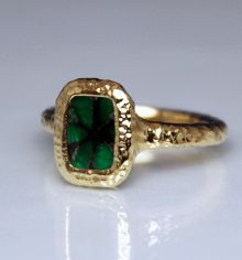 Gold & Green Ring