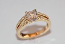 yellow gold engagement band