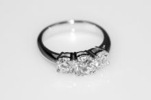 Custom Three Diamond Ring